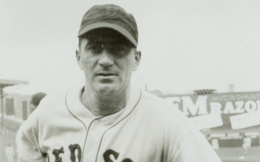 Moe Berg at Fenway Park, 1936. Original in Cold Storage, June Friest Collection. (National Baseball Hall of Fame and Museum)