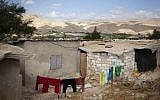 Illustrative image of a mud brick house in the Palestinian village of Jiftlik in the Jordan valley. May 23, 2010. Photo by Matanya Tausig/Flash90