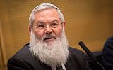 Deputy Defense Minister Eli Ben Dahan speaks during a Knesset Foreign Affairs and Defense Committee meeting on January 19, 2017.(Hadas Parush/Flash90)
