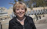 Mayor of Netanya Miriam Feirberg poses for a picture, in Netanya, on March 6, 2017. (Nati Shohat/Flash90)