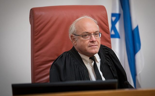Supreme Court Justice Neal Hendel at the Supreme Court in Jerusalem on April 23, 2018. (Yonatan Sindel/Flash90) Supreme Court Justice Neal Hendel at the Supreme Court in Jerusalem on April 23, 2018. (Yonatan Sindel/Flash90)