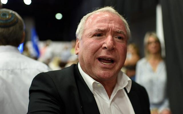 Coalition chairman MK David Amsalem attends a Likud party event in Tel Aviv marking the Jewish new year on September 6, 2018. (Gili Yaari/Flash90) Coalition chairman MK David Amsalem attends a Likud party event in Tel Aviv marking the Jewish new year on September 6, 2018. (Gili Yaari/Flash90)