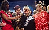Tova Ringer, a 93-year-old Holocaust survivor, wins the "Miss Holocaust Survivor" beauty pageant in the northern Israeli city of Haifa, on October 14, 2018. (Hadas Parush/Flash90)