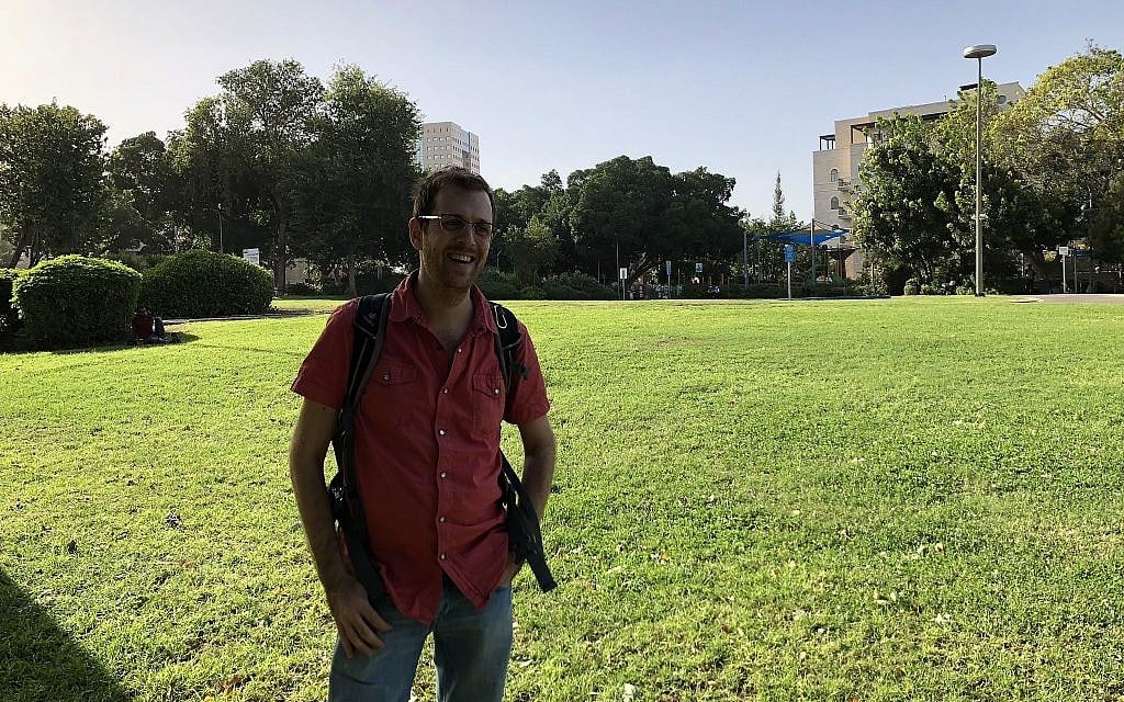 Tour guide and researcher Dotan Brom will lead several tours on gay life in Haifa at the Haifa Story Festival, beginning this Thursday, November 1, 2018 (Jessica Steinberg/Times of Israel) Tour guide and researcher Dotan Brom will lead several tours on gay life in Haifa at the Haifa Story Festival, beginning this Thursday, November 1, 2018 (Jessica Steinberg/Times of Israel)