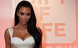 Kim Kardashian being honored by the Gift of Life marrow registry in Los Angeles, Oct. 29, 2018. (Kara Frans Photography via JTA)