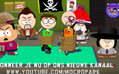 A screenshot of the Dutch animated show 'Mocro Park' that aired on a state-funded broadcaster in October 2018. (screen capture: YouTube)