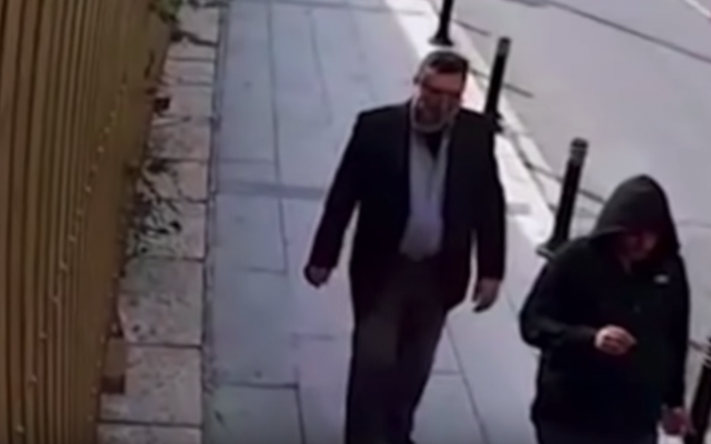 Security camera footage aired by CNN shows a man dressed in Jamal Khashoggi's clothes after his killing inside the Saudi consulate in Istanbul (CNN screenshot) Security camera footage aired by CNN shows a man dressed in Jamal Khashoggi's clothes after his killing inside the Saudi consulate in Istanbul (CNN screenshot)