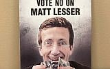 The Anti-Defamation League said this flier depicting a Jewish candidate suggested anti-Jewish imagery. (Ed Charamut flier via JTA)