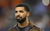 Drake at a soccer game at NRG Stadium in Houston, Texas, July 20, 2017. (Aaron M. Sprecher/AFP/Getty Images/via JTA)
