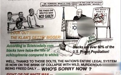 Illustrative: A KKK flyer discovered in Cherry Hill, Philadelphia (Screenshot CBS Philly)