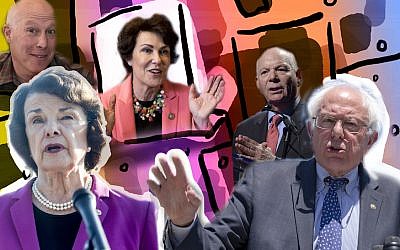 (Illustration by Lior Zaltzman/Getty Images via JTA)