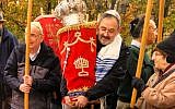 Richard Gottfried, center, a victim of the Pittsburgh synagogue massacre on Saturday, October 27, 2018. (Courtesy of Barry Werber via AP)