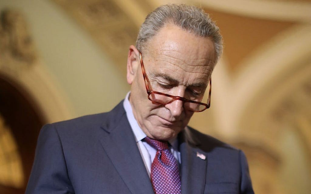 Chuck Schumer's civility tweet feeds narrative that he's too soft on Republicans | The Times of Israel