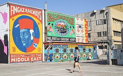 From the 2017 Walls Festival in Haifa (Courtesy Yael Gavrieli)