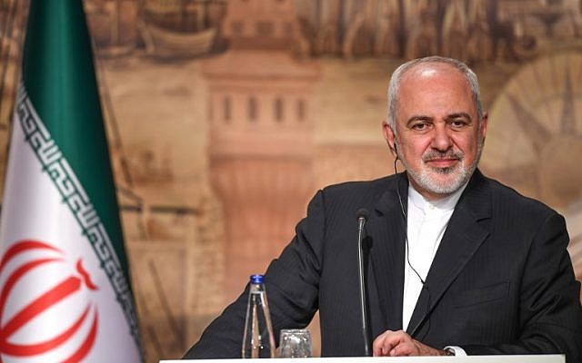 Iranian Foreign Minister Mohammad Javad Zarif during a joint press conference on October 30, 2018 in Istanbul. (OZAN KOSE / AFP) Iranian Foreign Minister Mohammad Javad Zarif during a joint press conference on October 30, 2018 in Istanbul. (OZAN KOSE / AFP)