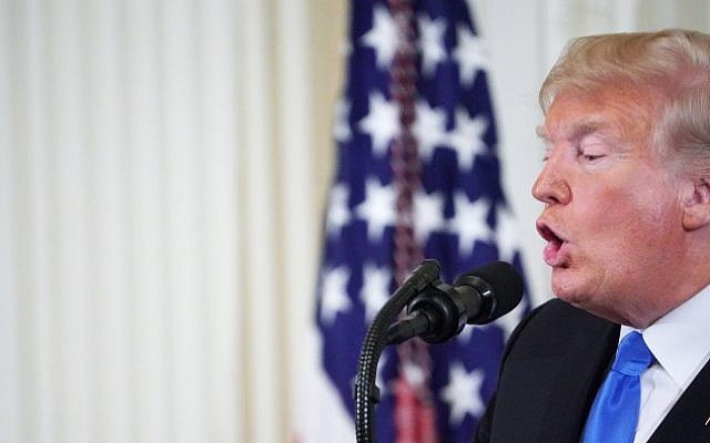 US President Donald Trump speaks during a post-election press conference in the East Room of the White House in Washington, DC on November 7, 2018. (Photo by MANDEL NGAN / AFP) US President Donald Trump speaks during a post-election press conference in the East Room of the White House in Washington, DC on November 7, 2018. (Photo by MANDEL NGAN / AFP)