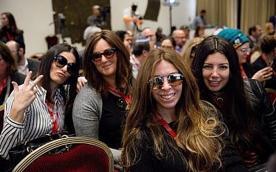 A group of bloggers participating in the Jewish Media Summit, at the President's Residence, November 28, 2018. (Laura Ben-David)