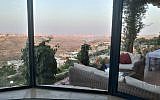 The home of Lewis Weinger, in the West Bank settlement of Tekoa, who has been renting it out using Airbnb. (Meni Lavi)