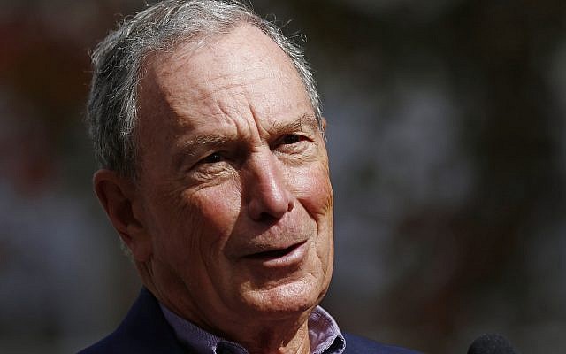In this Nov. 29, 2018 file photo, former mayor of New York City, Michael Bloomberg, speaks to the media in Jackson, Miss. Bloomberg’s philanthropy has announced a $50 million donation to help fight the nation’s opioid epidemic. (AP Photo/Rogelio V. Solis) In this Nov. 29, 2018 file photo, former mayor of New York City, Michael Bloomberg, speaks to the media in Jackson, Miss. Bloomberg’s philanthropy has announced a $50 million donation to help fight the nation’s opioid epidemic. (AP Photo/Rogelio V. Solis)