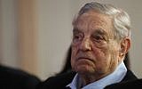 George Soros, founder and chairman of the Open Society Foundations, attends the annual meeting of the European Council On Foreign Relations, in Paris, France, May 29, 2018. (Francois Mori/ AP)