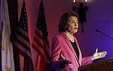 US Sen. Dianne Feinstein speaks at an election night event in San Francisco, Tuesday, Nov. 6, 2018. (AP Photo/Jeff Chiu)