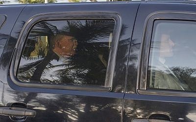 US National Security Adviser John Bolton, in the car on left, arrives for a meeting with Brazil's President-elect Jair Bolsonaro, in his residence in Rio de Janeiro, Brazil, on November 29, 2018. (AP Photo/Leo Correa)