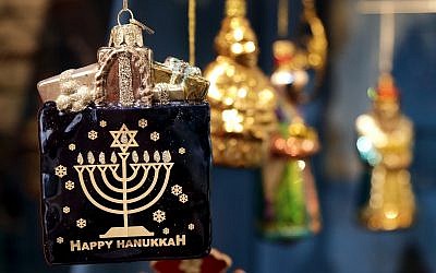 Illustrative: Christmas tree decorations are displayed at the German Historic Museum in Berlin, Germany, Friday, Nov. 30, 2018 during the exhibition 'Angel, Swastika, Dome of the Rock. Christmas Tree Decorations from the 19th Century until Today'. (AP Photo/Michael Sohn)