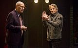 Alan Arkin, left, and Michael Douglas star in 'The Kominsky Method,' the latest from 'Big Bang Theory' creator Chuck Lorre. (Mike Yarish/Netflix/JTA)