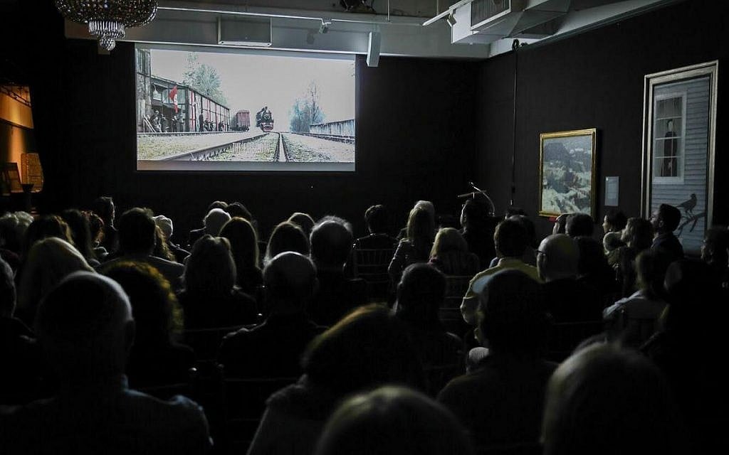 The audience watches 'Sobibor' at the National Arts Club in New York, Sunday, November 18, 2018. (Courtesy)