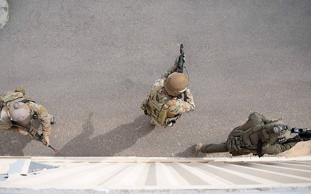 Elite search-and-rescue troops from six countries train in Israel as part of the 'Sky Angels' exercise in November 2018. (Israel Defense Forces)