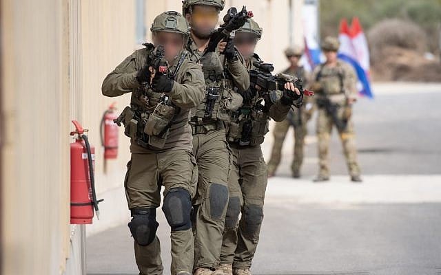 Elite search-and-rescue troops from six countries train in Israel as part of the 'Sky Angels' exercise in November 2018. (Israel Defense Forces)