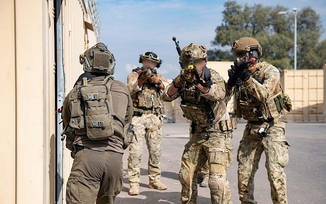 Elite search-and-rescue troops from six countries train in Israel as part of the 'Sky Angels' exercise in November 2018. (Israel Defense Forces)