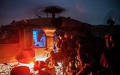 Soldiers from the IDF Commando Brigade take part in a large-scale training exercise in November 2018. (Israel Defense Forces)
