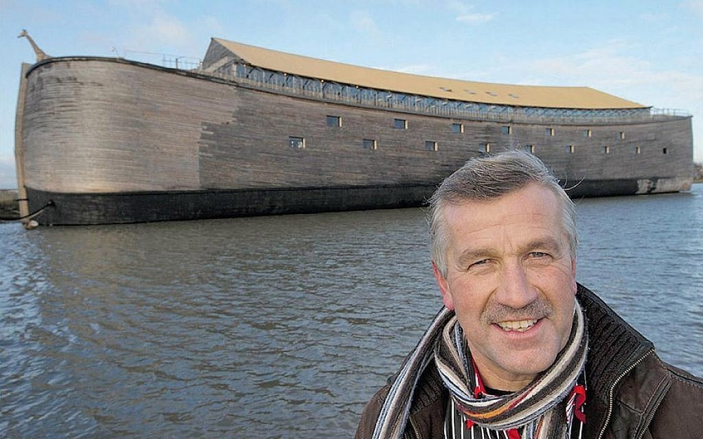 Johan Huibers and his Noah’s Ark in Dorderecht, the Netherlands, in October 2013. (Courtesy of Arv van Noach) Johan Huibers and his Noah’s Ark in Dorderecht, the Netherlands, in October 2013. (Courtesy of Arv van Noach)