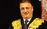 Lev Leviev at a gathering for Jews from Bukhara, Uzbekistan, held in Tel Aviv on January 13, 2013. (Yossi Zeliger/Flash90)