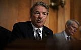 Republican Senator Rand Paul of Kentucky speaks during a hearing before the Senate Foreign Relations Committee on Capitol Hill, July 25, 2018. (Alex Wong/Getty Images)