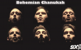 Channeling Queen and their iconic 'Bohemian Rhapsody' in 'Bohemian Chanukah,' by acappella group Six13 (Courtesy Six13)