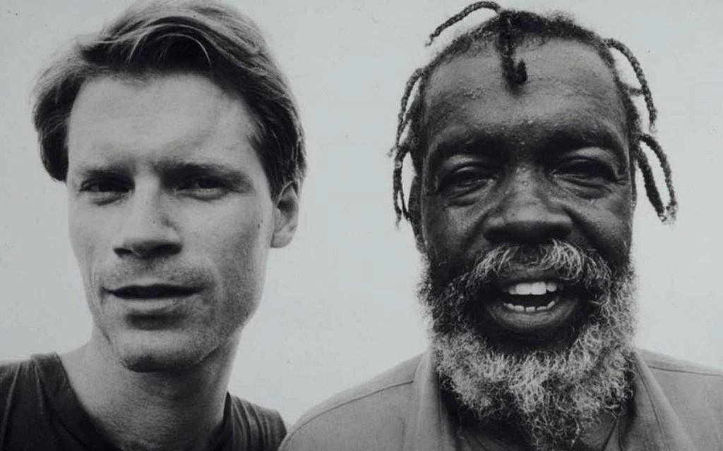 Adam Gussow, left, and Sterling 'Mr. Satan' Magee, of the musical duo Satan & Adam. (Courtesy)