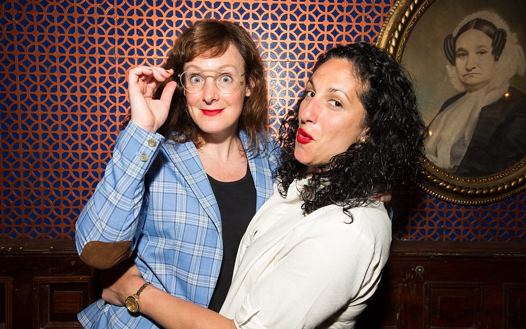 Jess Salomon, left, and Eman El-Husseini are seen at an Upright Citizens Brigade show in New York City. (Jenni Walkowiak) Jess Salomon, left, and Eman El-Husseini are seen at an Upright Citizens Brigade show in New York City. (Jenni Walkowiak)