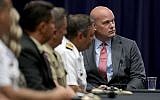 Matthew Whitaker at the Department of Justice’s Kennedy building, August 29, 2018. (Chip Somodevilla/Getty Images/via JTA)