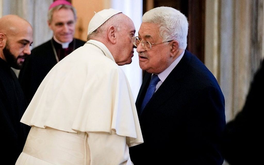 PA’s Abbas urges new pope to uphold Francis’ ‘legacy’ of defending Palestinian rights
