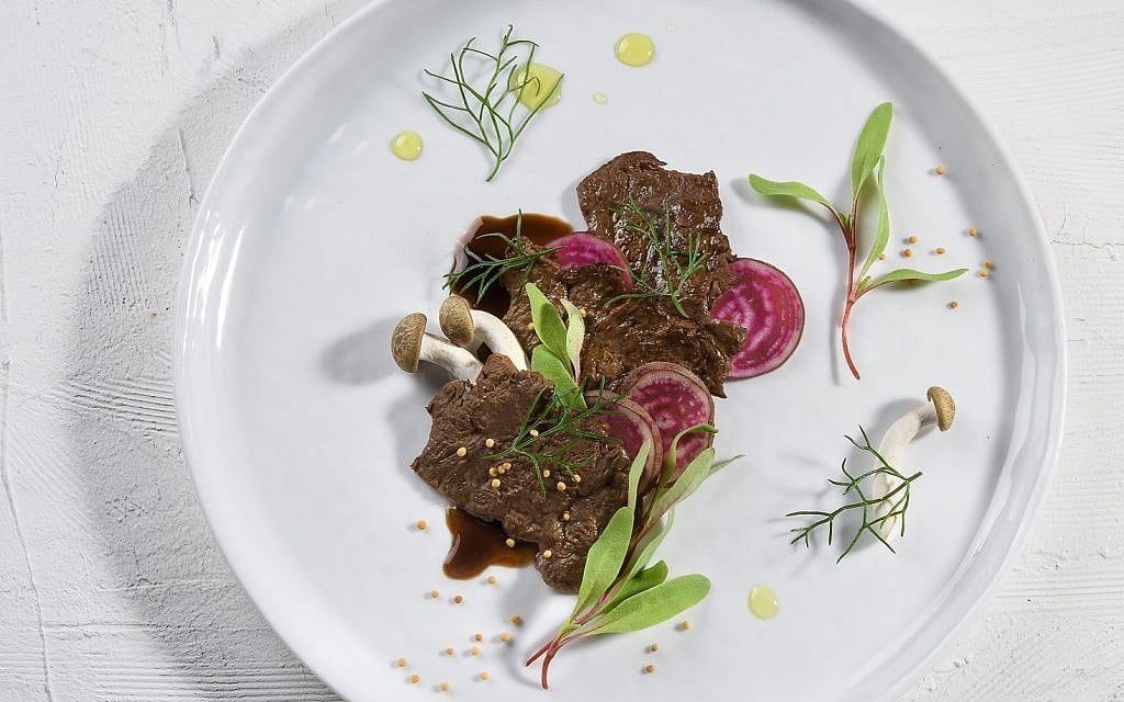 An illustration of the steak prototype produced in an Aleph Farms Ltd. lab out of cow cells (Courtesy) An illustration of the steak prototype produced in an Aleph Farms Ltd. lab out of cow cells (Courtesy)