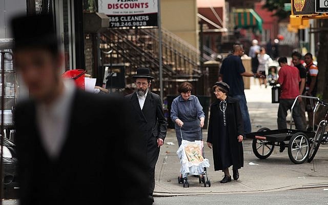 Illustrative: An Orthodox Jewish neighborhood in Brooklyn, June 14, 2012. (Spencer Platt/Getty Images/via JTA) Illustrative: An Orthodox Jewish neighborhood in Brooklyn, June 14, 2012. (Spencer Platt/Getty Images/via JTA)