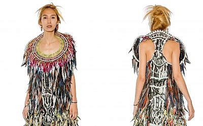 An African-inspired piece of clothing created from recycled pieces of fabric, by Ganit Goldstein (Courtesy Ganit Goldstein)