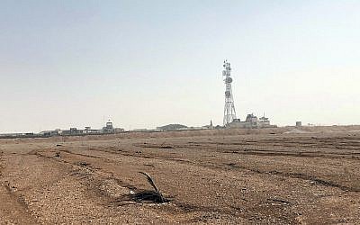 The US military outpost al-Tanf in southern Syria, October 22, 2018. (AP/Lolita Baldor)