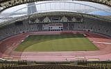 In this October 31, 2018 picture men perform modernization work on the Khalifa International Stadium in Doha, Qatar (AP Photo/Vadim Ghirda)