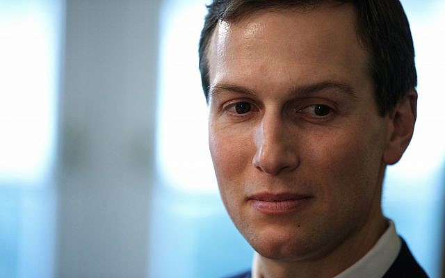 In this photo from December 13, 2018, White House senior adviser Jared Kushner listens during a meeting between US President Donald Trump and newly elected governors in the Cabinet Room of the White House in Washington. (AP Photo/Evan Vucci) In this photo from December 13, 2018, White House senior adviser Jared Kushner listens during a meeting between US President Donald Trump and newly elected governors in the Cabinet Room of the White House in Washington. (AP Photo/Evan Vucci)