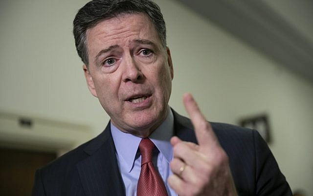 Former FBI Director James Comey speaks to reporters on Capitol Hill Washington, Dec. 17, 2018 (AP Photo/J. Scott Applewhite) Former FBI Director James Comey speaks to reporters on Capitol Hill Washington, Dec. 17, 2018 (AP Photo/J. Scott Applewhite)