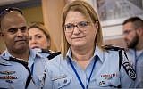 Israel Police’s Human Resources Department head Deputy Commissioner Gila Gaziel at the Knesset on February 5, 2018. (Miriam Alster/Flash90)
