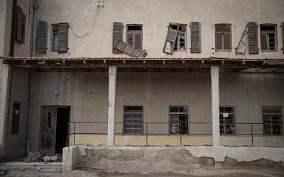 An old Ethiopian Church that was recently cleared of mines near the site of Qasr al Yahud on December 9, 2018. (Hadas Parush/Flash90)